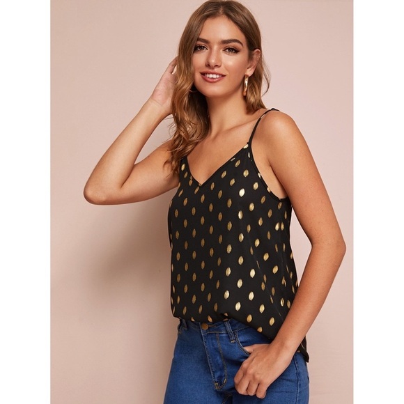 You’re Golden, Baby! Polka Dot Cami - Picture 2 of 6